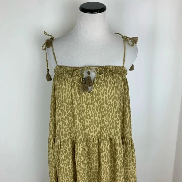 NWT Spell & The Gypsy Collective Wild Things Leopard Maxi Dress Size S - Picture 4 of 9